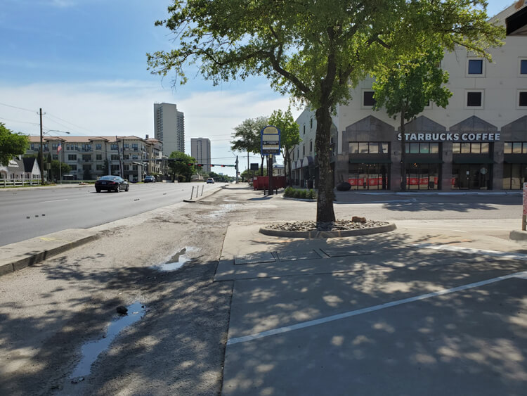Sidewalks in the project area