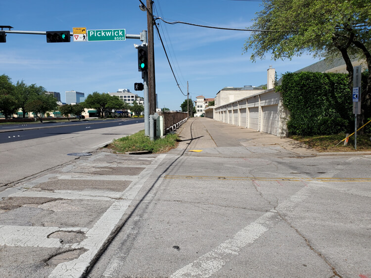 Additional sidewalks in the project area